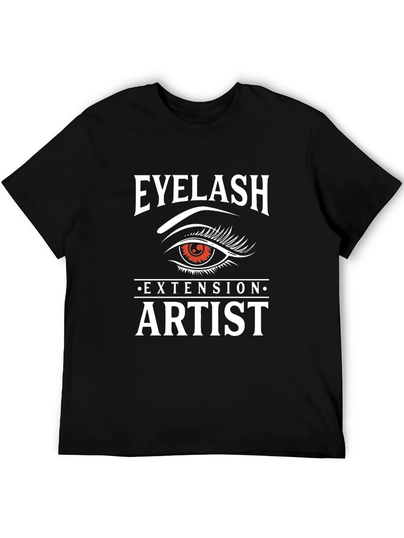 Black Eyelash Extension Artist Graphic Tee view 5