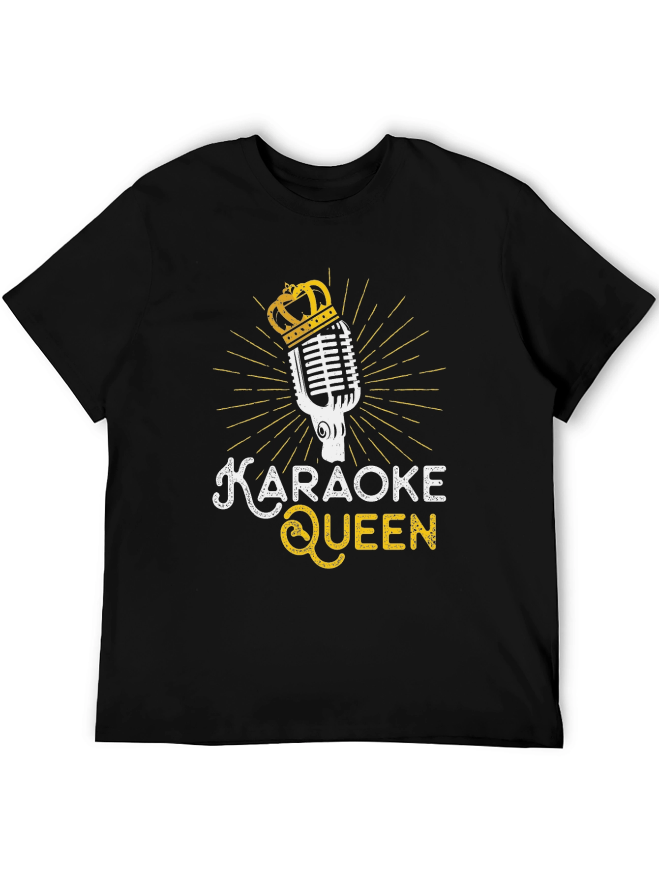 Black Karaoke Queen Black T-Shirt view 5