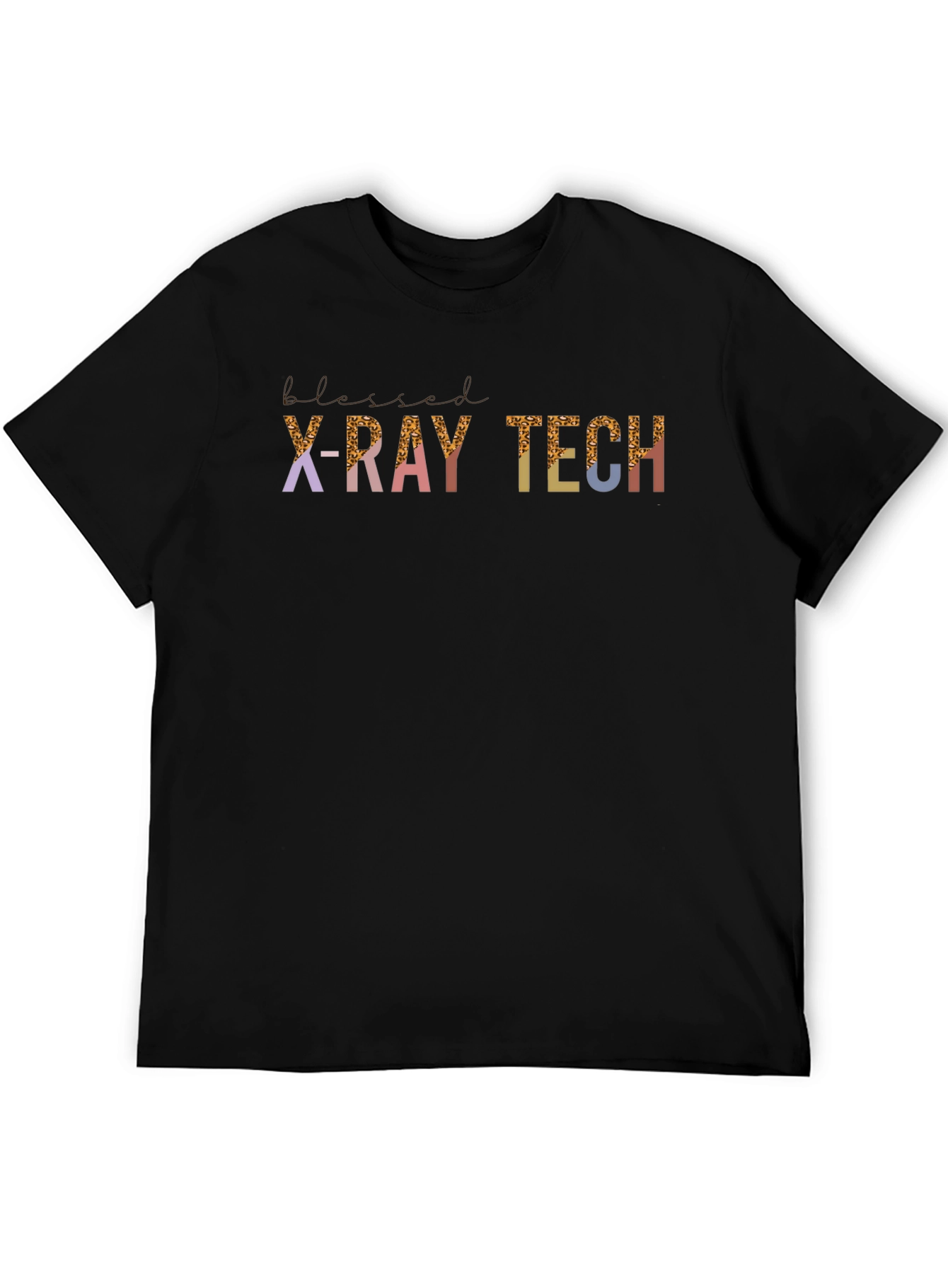 Black Blessed X-Ray Tech T-Shirt view 5