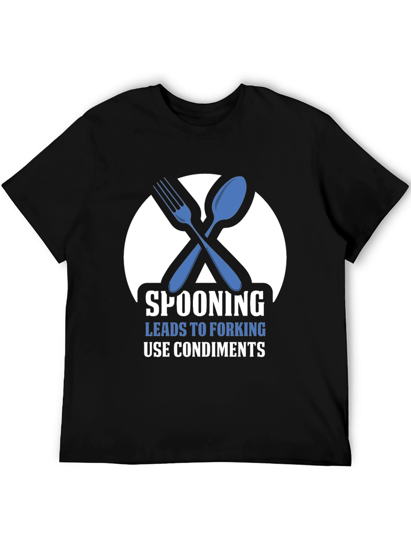 Black Spooning Leads to Forking T-Shirt view 5