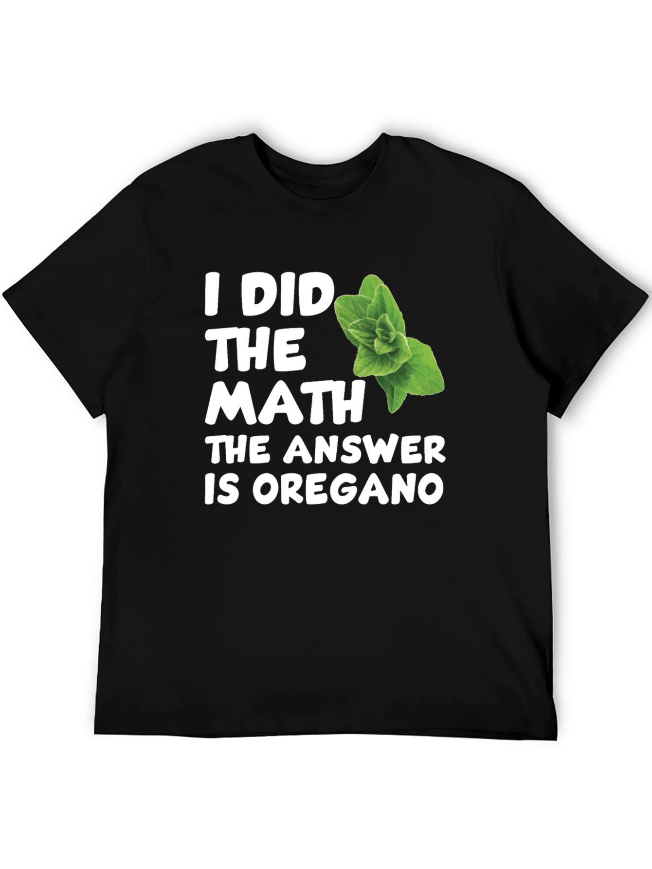 Black Math Answer Oregano Black T-Shirt view 5
