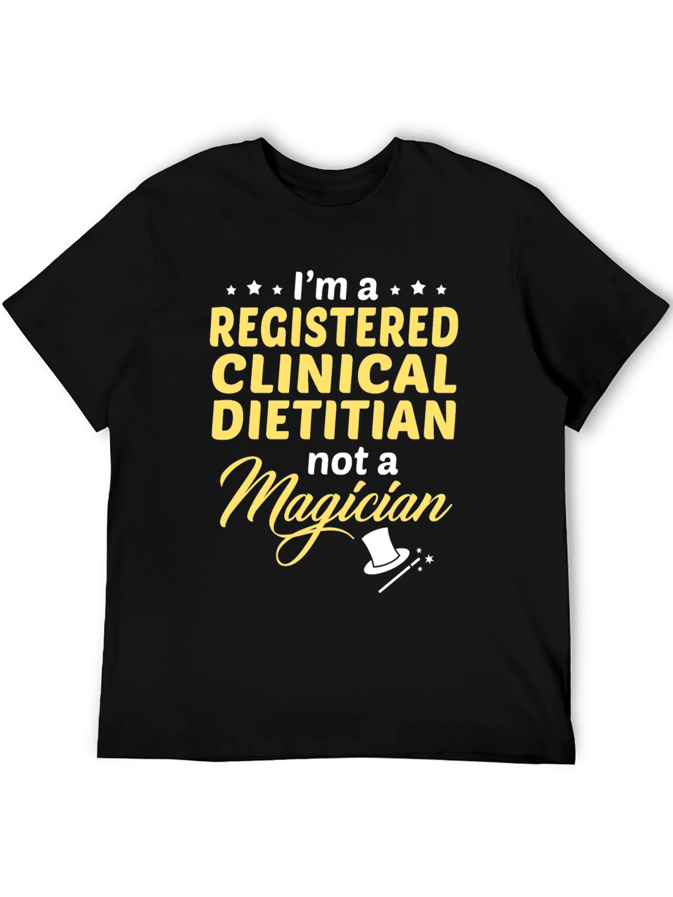 Black Registered Dietitian T-Shirt, Funny Profession Tee view 5