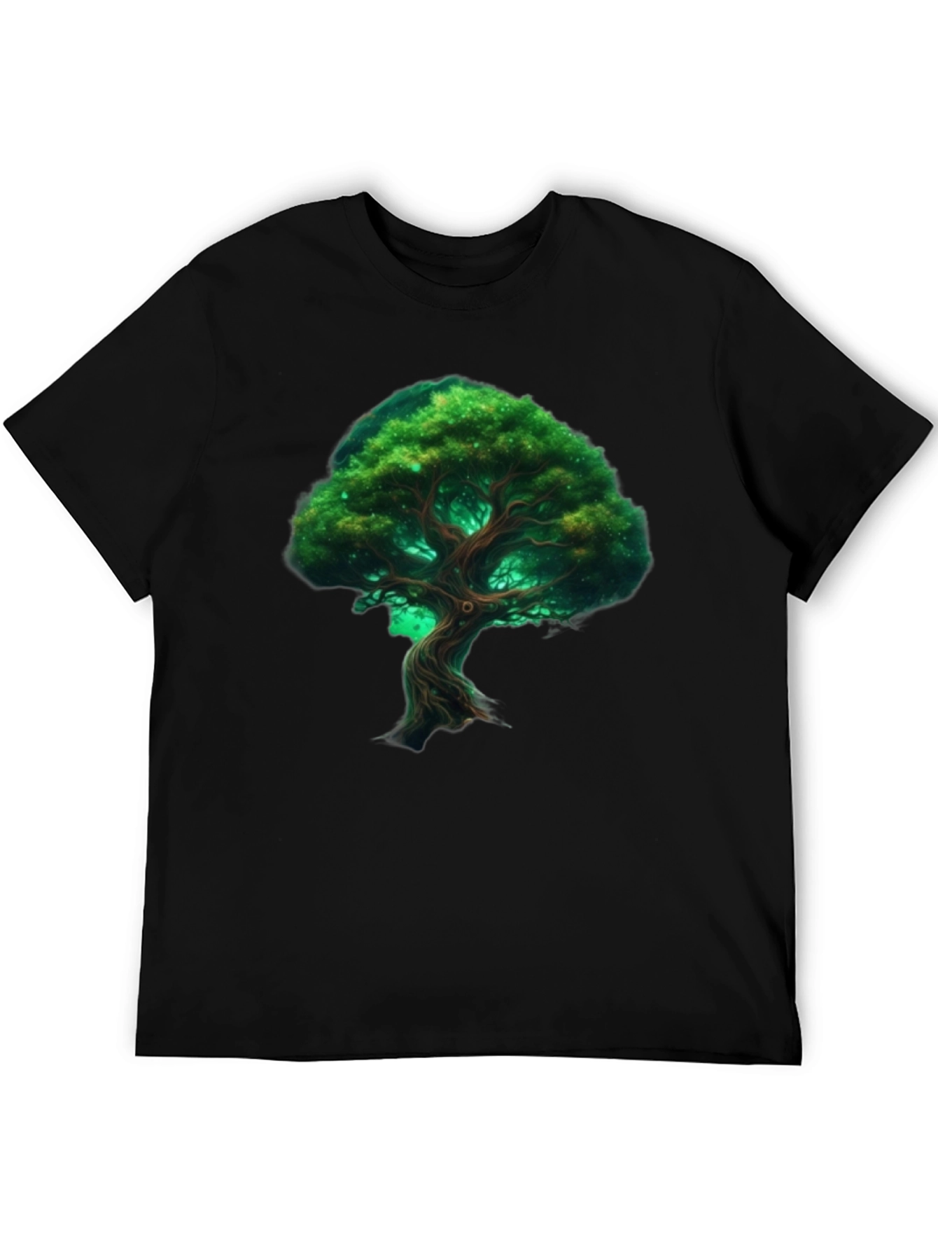 Black Mystic Tree Graphic Tee view 5