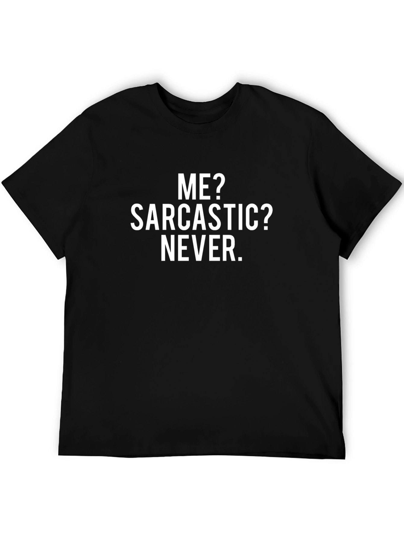 Black Sarcastic? Never Black Graphic Tee view 5