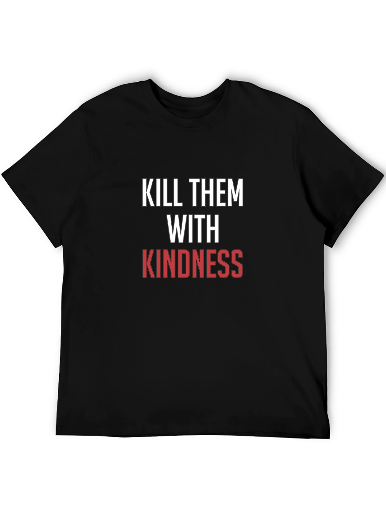 Black Kindness T-Shirt - Motivational Graphic Tee view 5