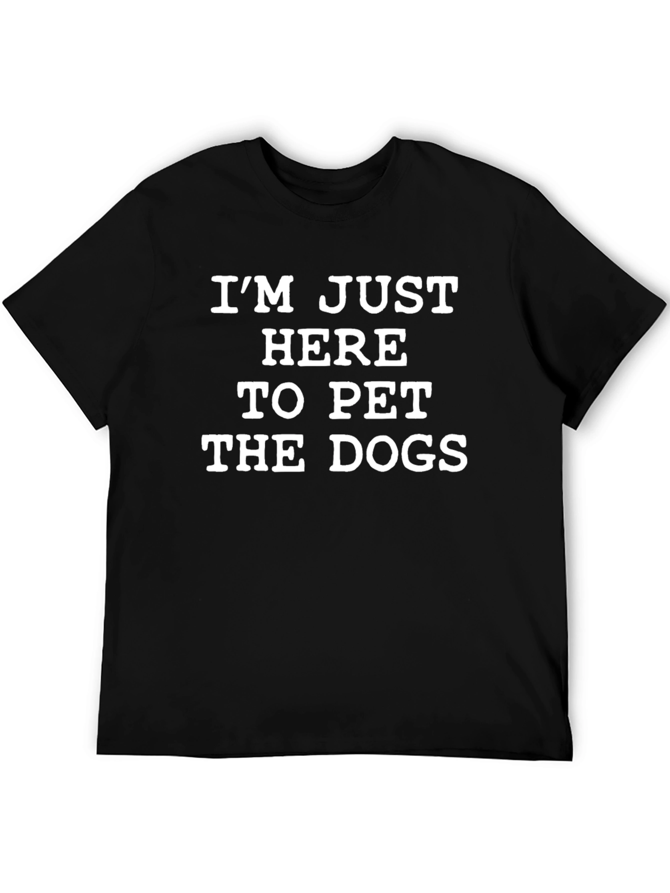 Black Pet the Dogs T-Shirt - Novelty Animal Lover Tee view 5