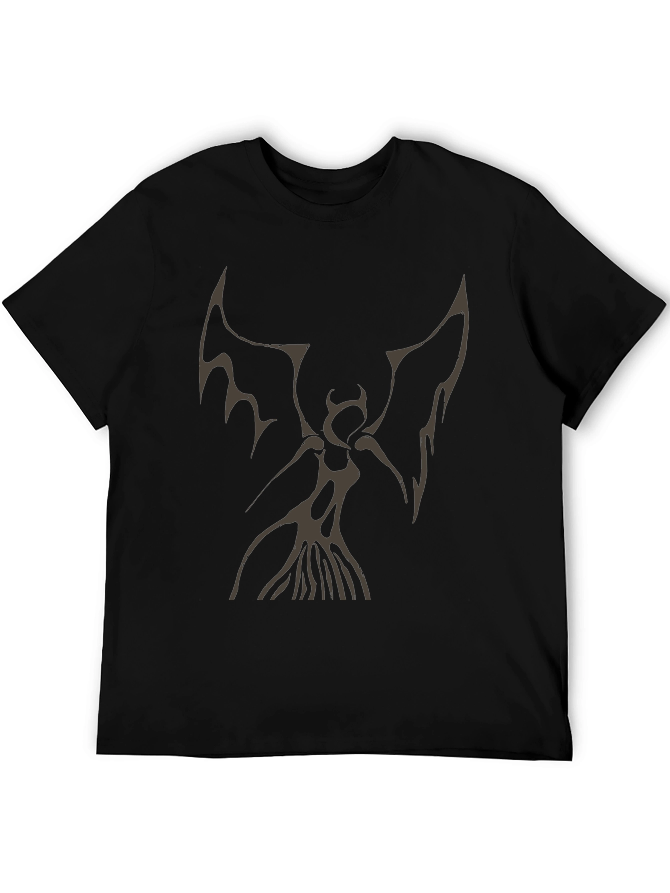 Black Dark Angel Graphic Print Tee view 5