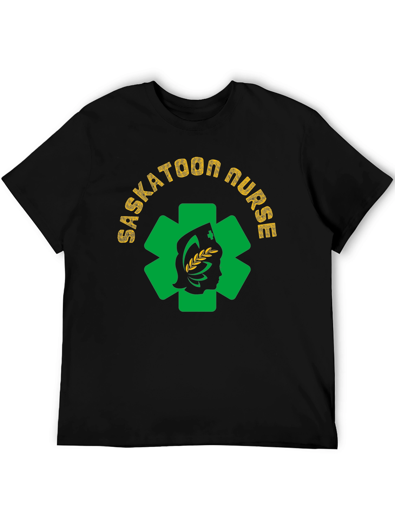 Saskatoon Nurse Graphic Tee - Black Cotton T-Shirt - 5