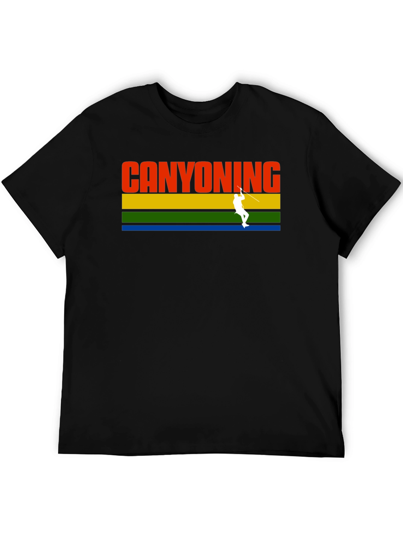 Black Canyoning Adventure T-Shirt - Black view 5