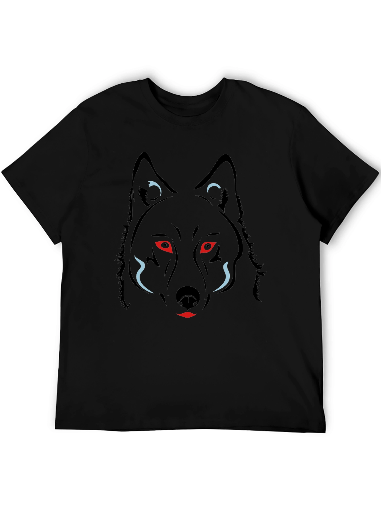 Black Black Wolf Graphic Tee - Men's Fashion view 5