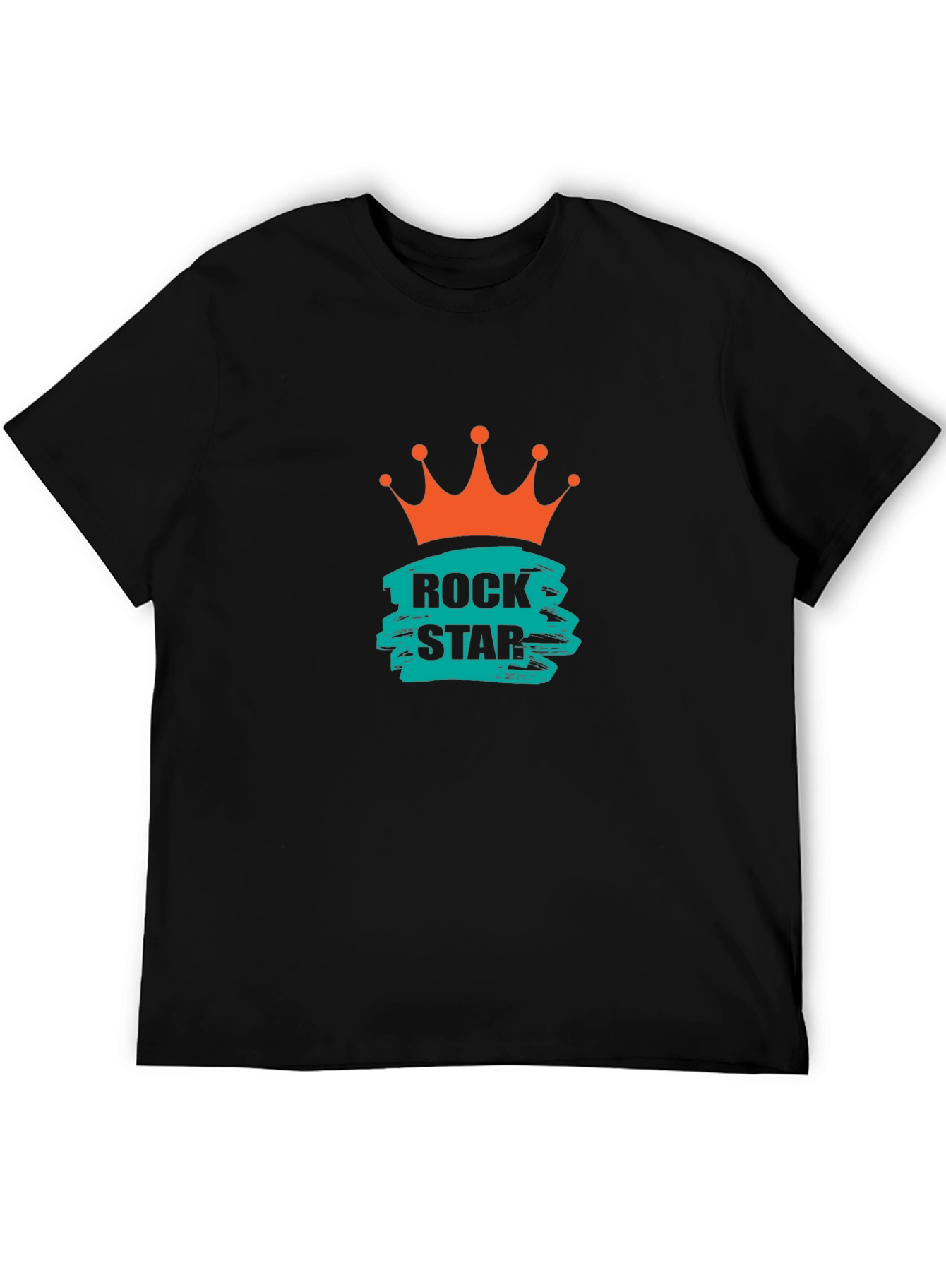 Black Rock Star Crown Graphic Tee - Black view 5