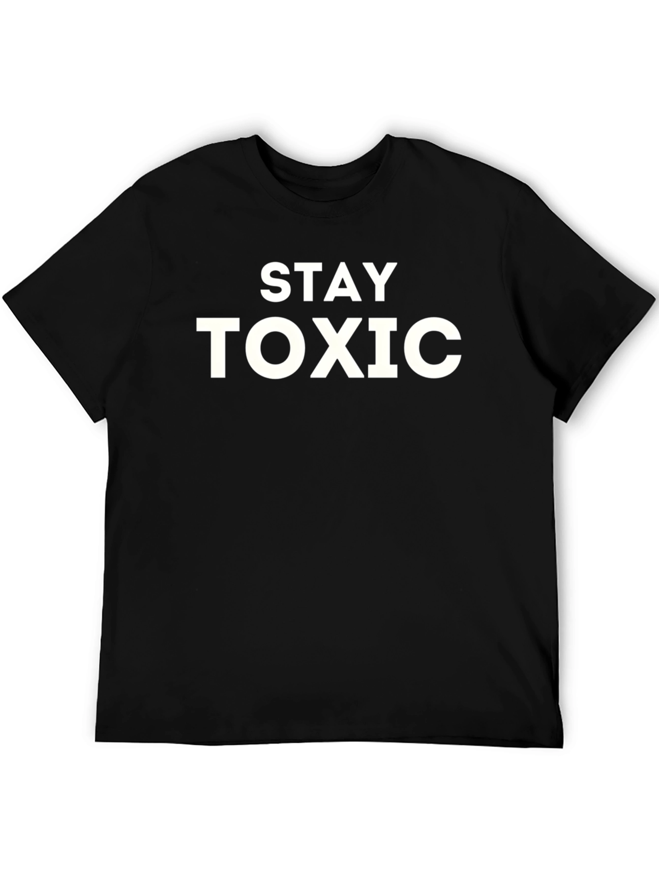 Black Stay Toxic Graphic Tee - Men's Black T-Shirt view 5