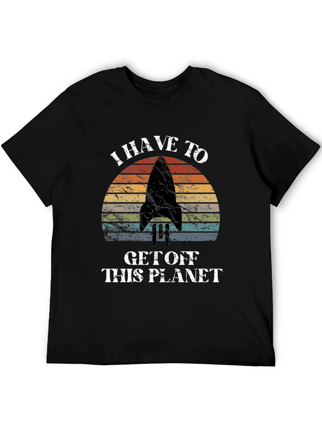 Black I Have To Get Off This Planet Graphic Tee view 5