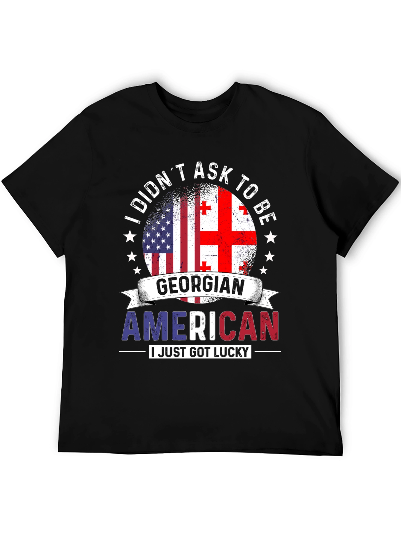 Georgian American Flag T-Shirt - 5