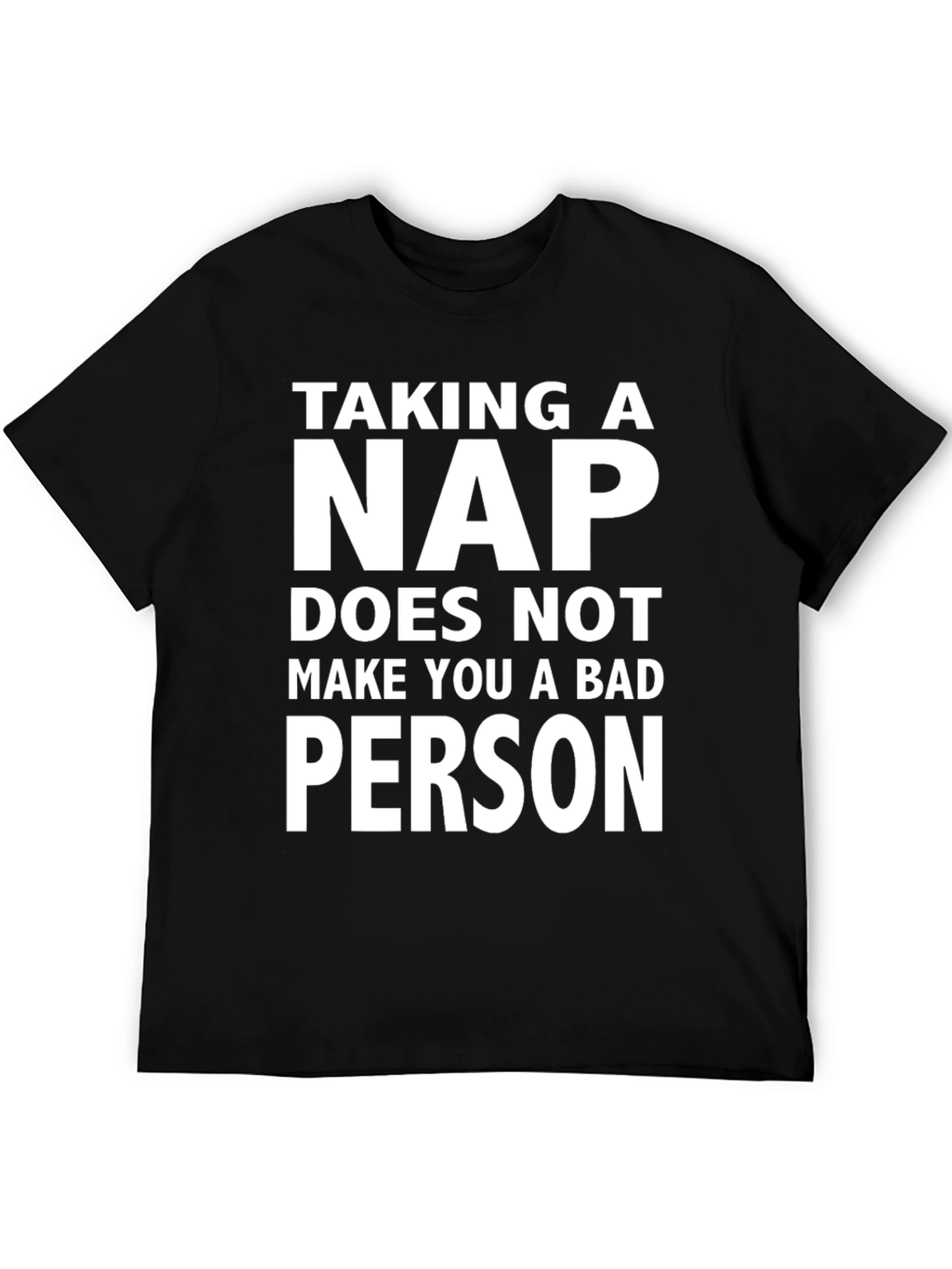 Black Taking A Nap T-Shirt - Funny & Relaxing view 5
