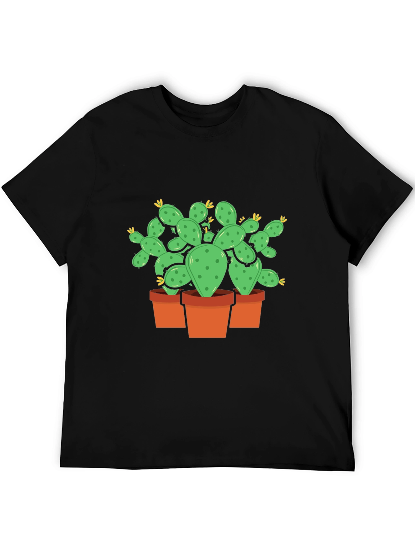 Black Cactus Plant Graphic T-Shirt - Trendy Desert Style view 5