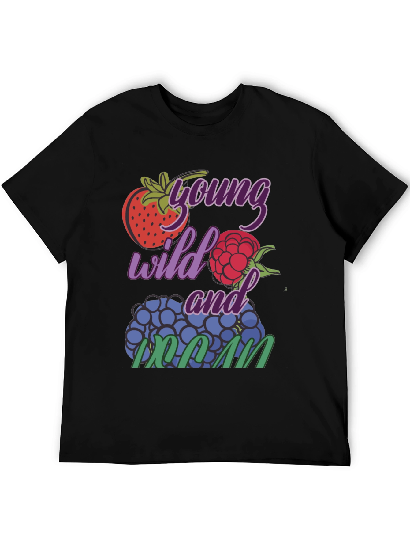 Black Young Wild And Cran T-Shirt view 5