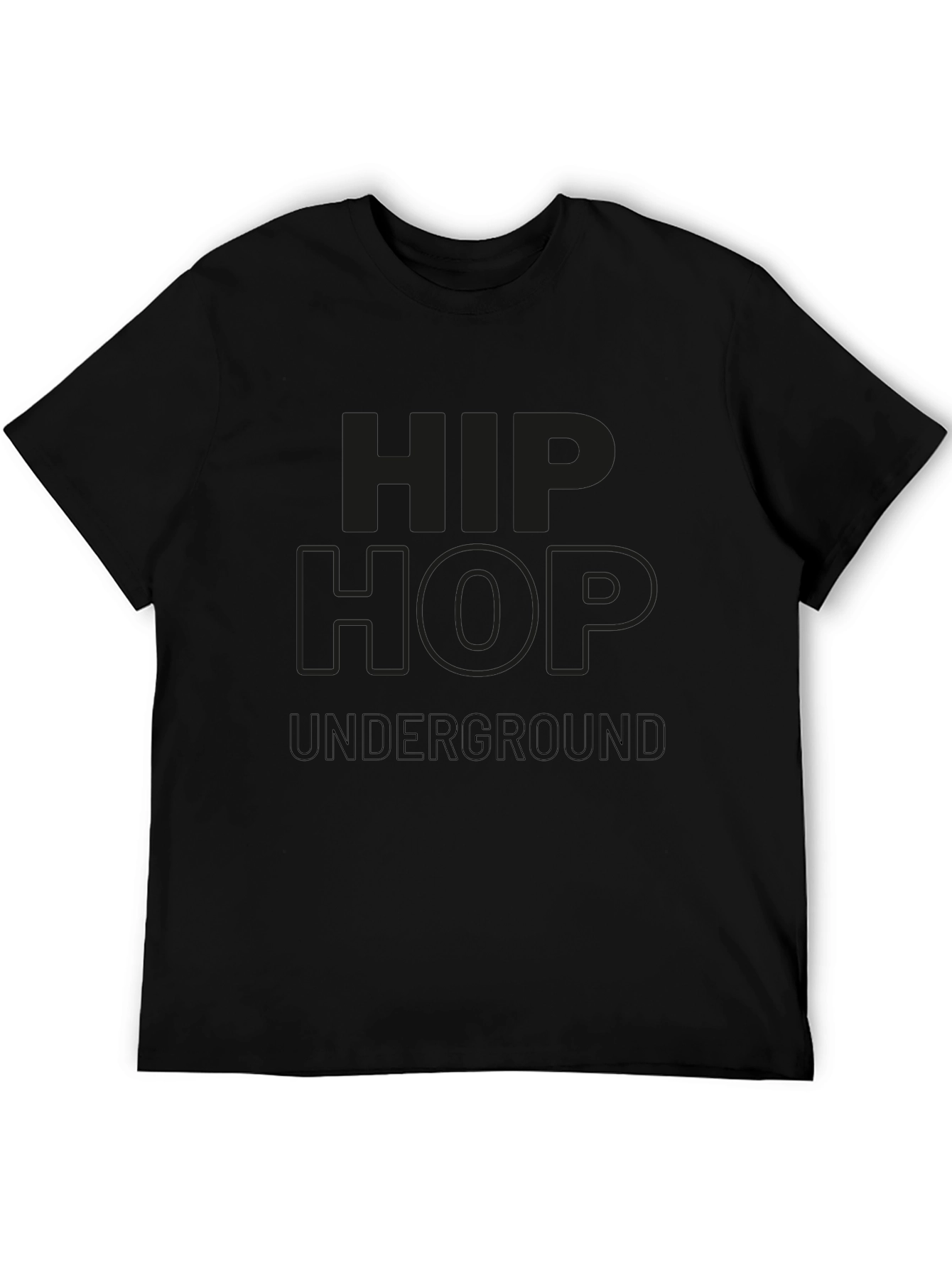 Black Hip Hop Underground Graphic Tee view 5