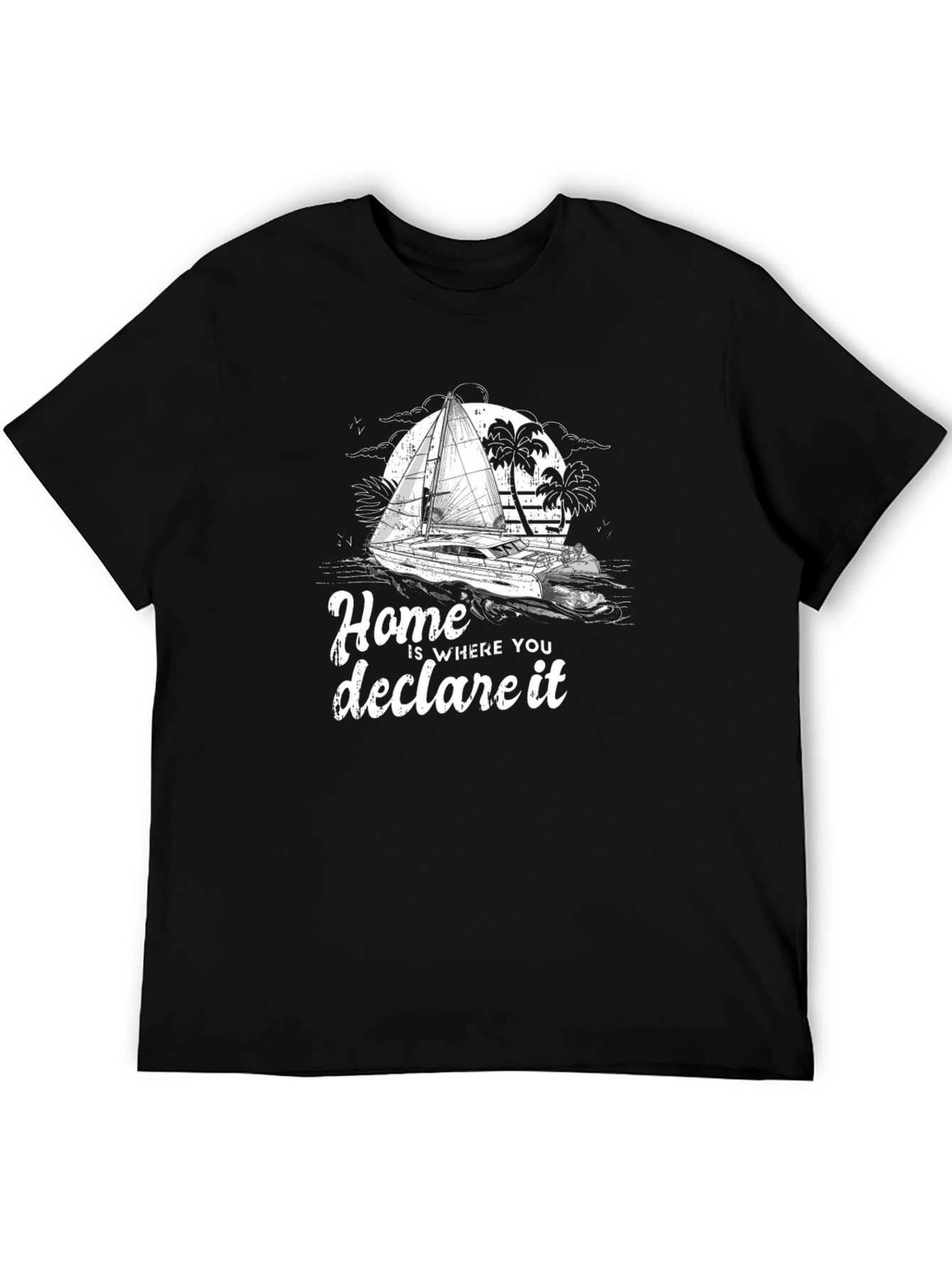 Black Home is Where You Declare It T-Shirt view 5