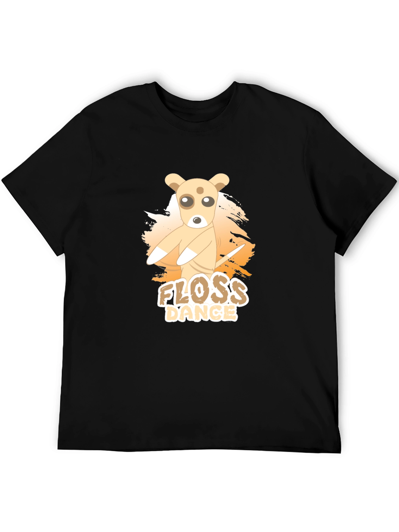 Black Floss Dance Graphic Tee - Cute Dog Design view 5