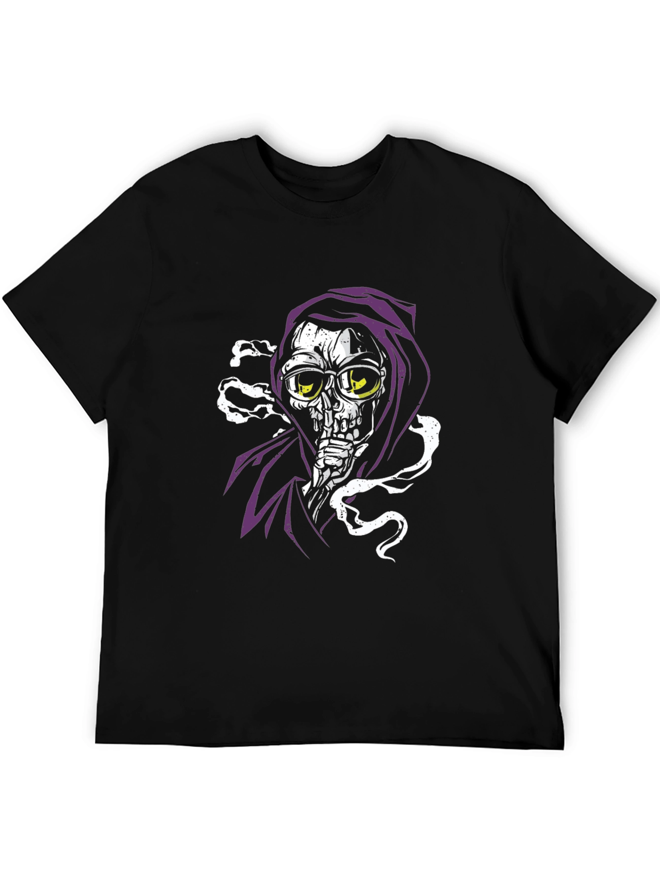 Black Grim Reaper Graphic Tee - Edgy Style view 5