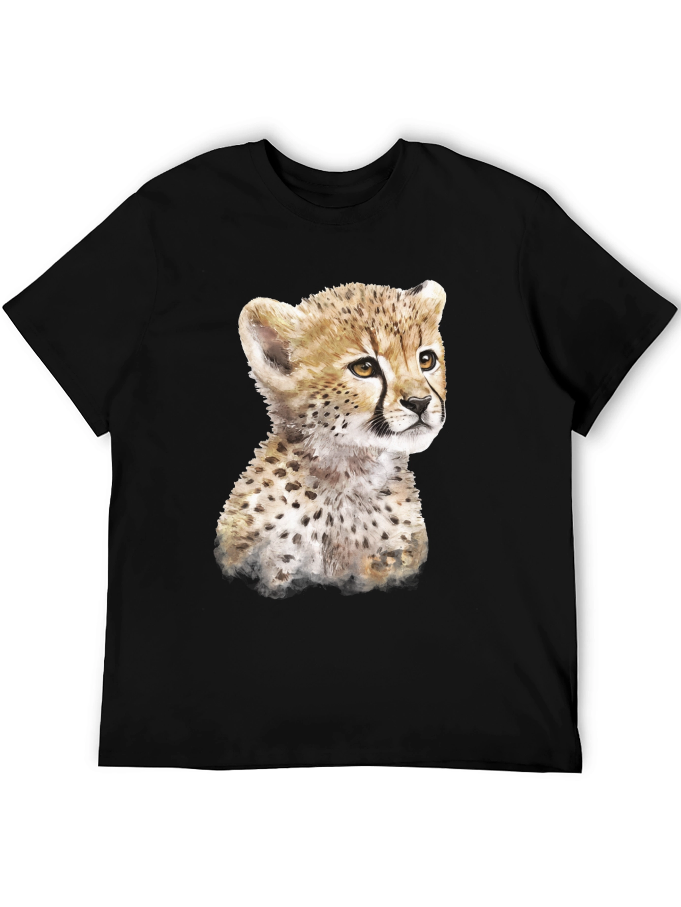 Black Cheetah Cub T-Shirt - Black view 5