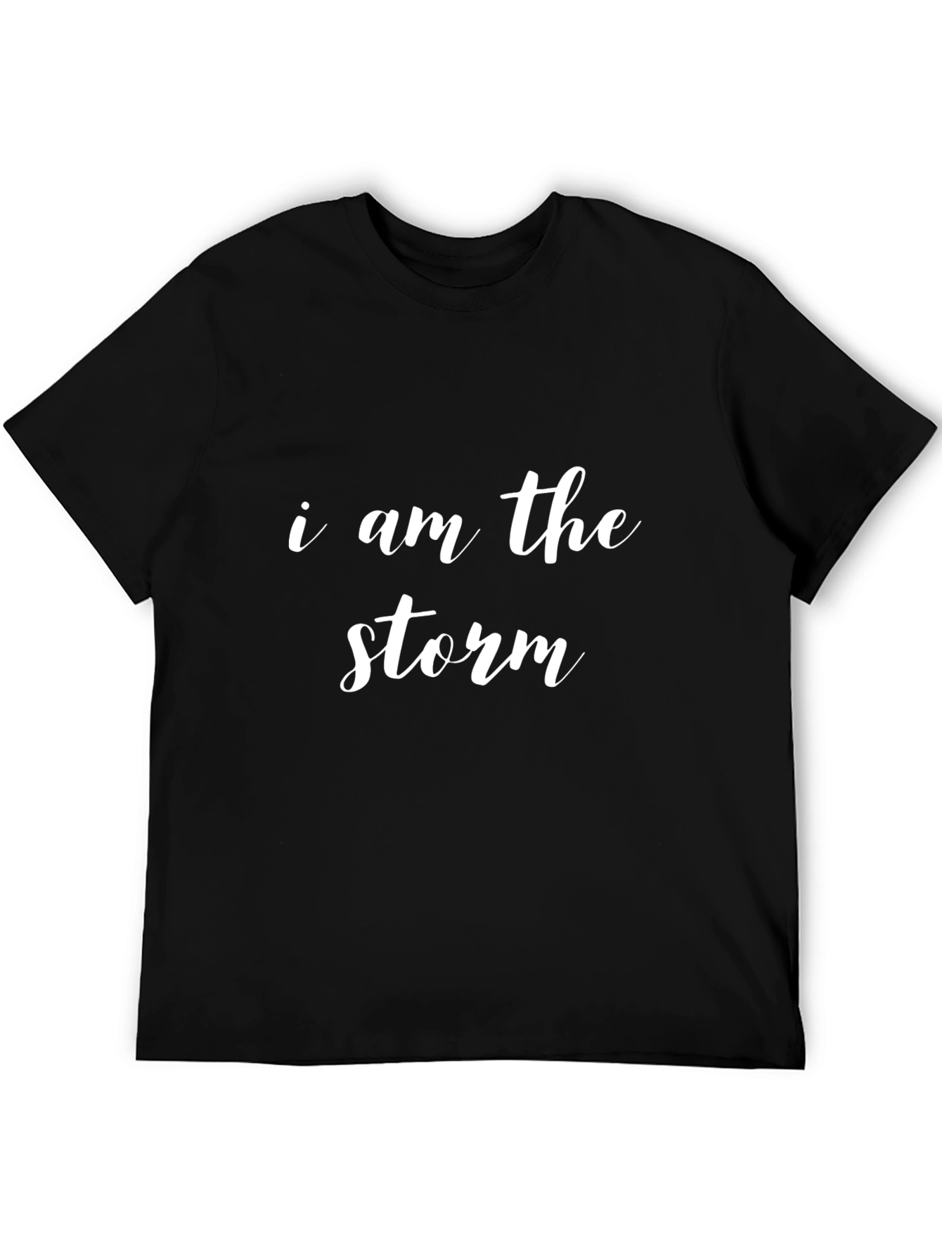 Black I Am The Storm Black T-Shirt view 5