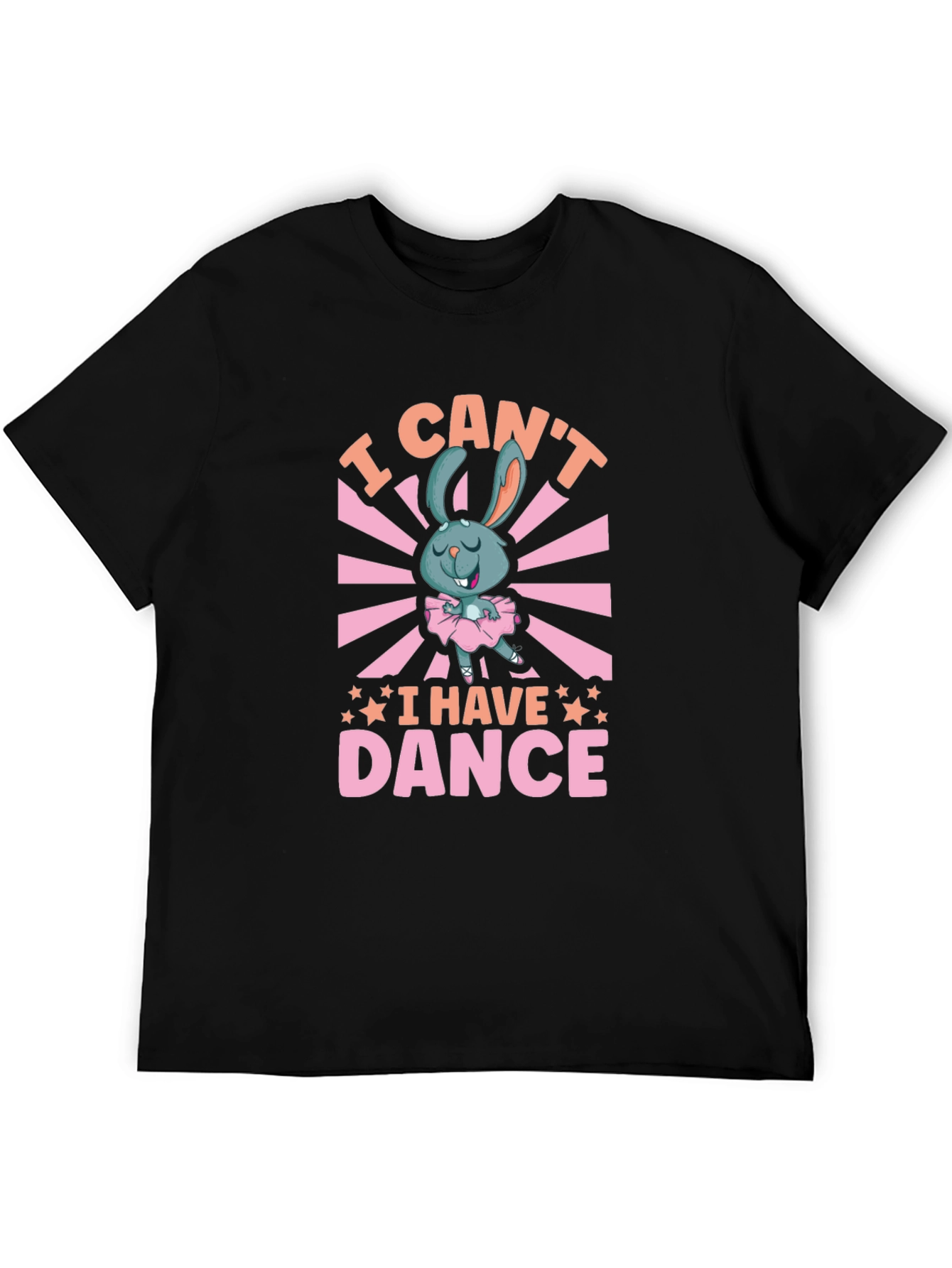 Black I Can't I Have Dance Graphic Tee - Unisex view 5