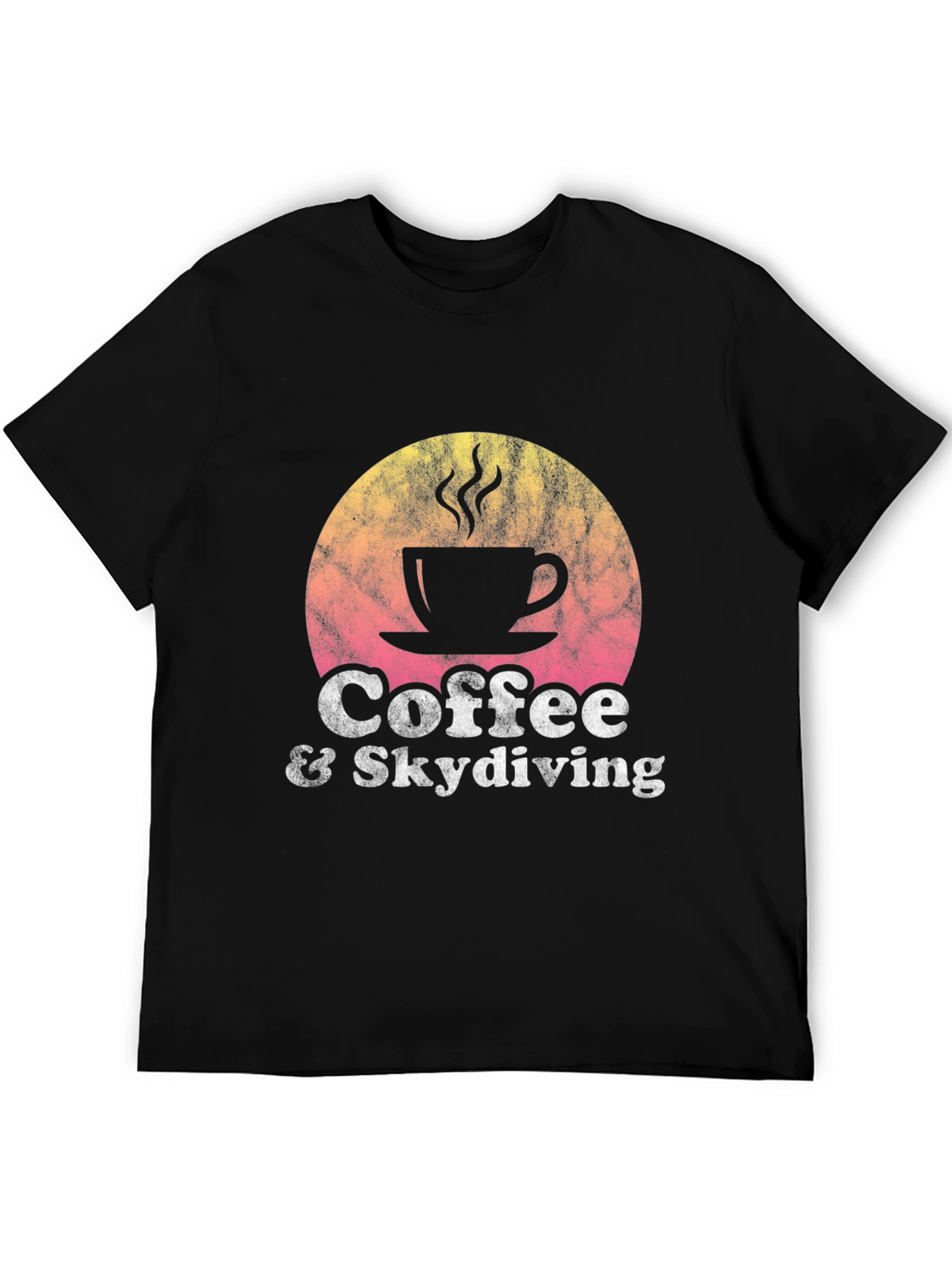 Black Coffee & Skydiving Graphic T-Shirt view 5