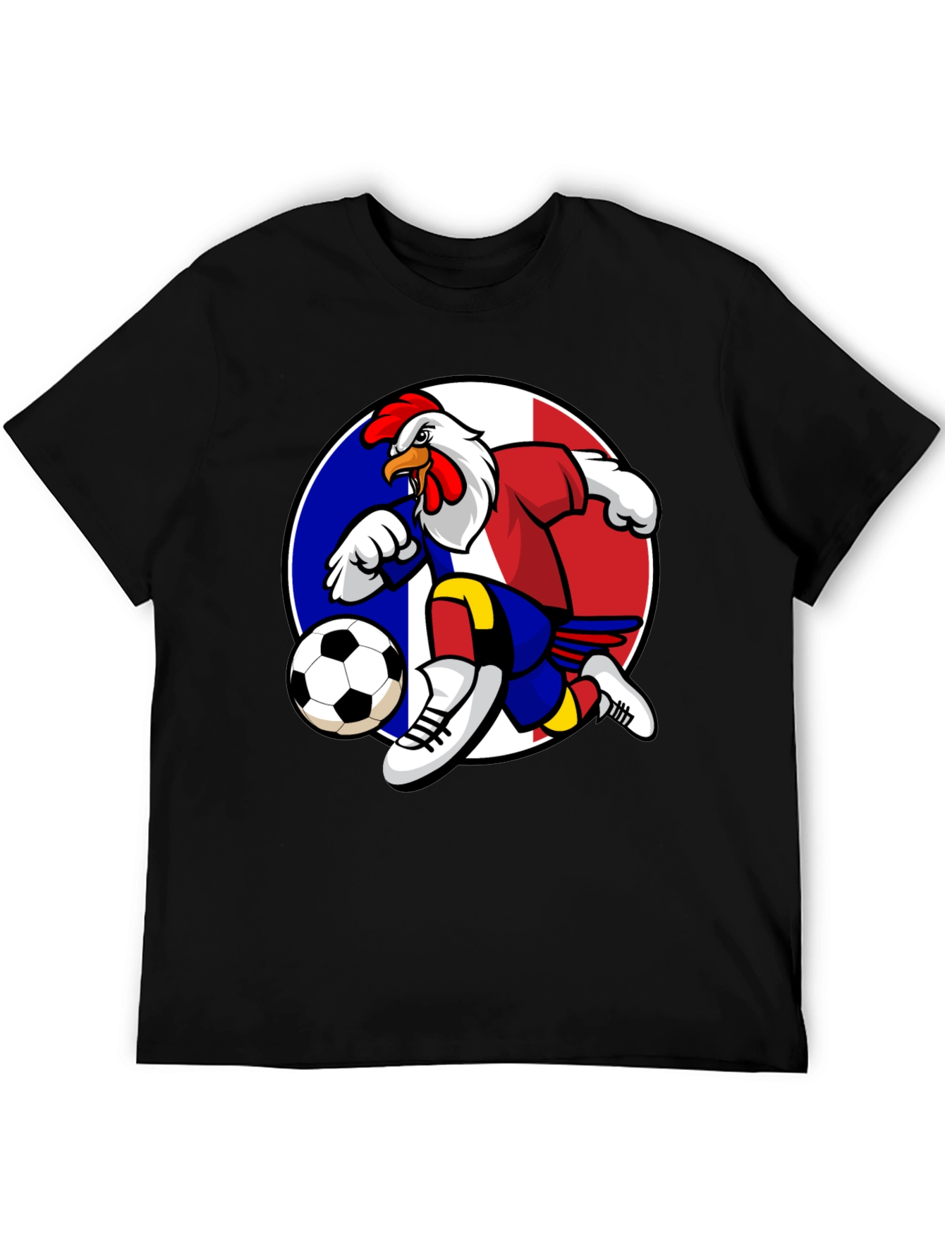 French Rooster Soccer T-Shirt - Black - 5