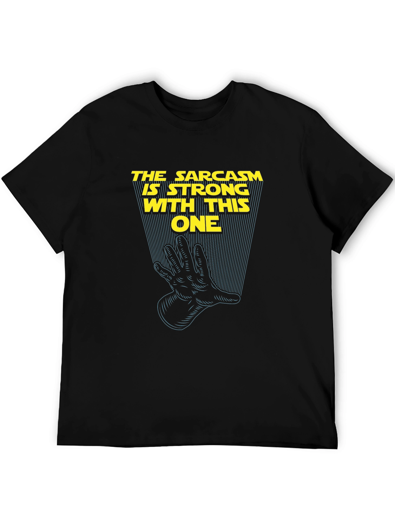 Black Sarcasm is Strong Graphic T-Shirt view 5