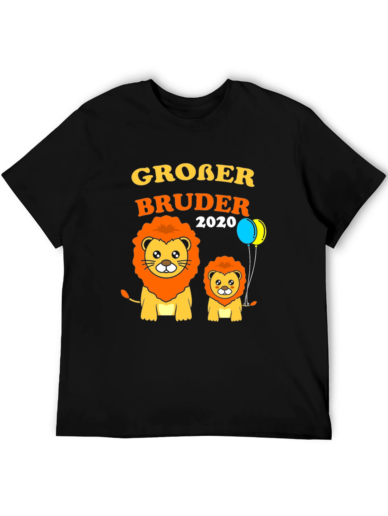 Black Großer Bruder 2020 Lion Graphic Tee view 5