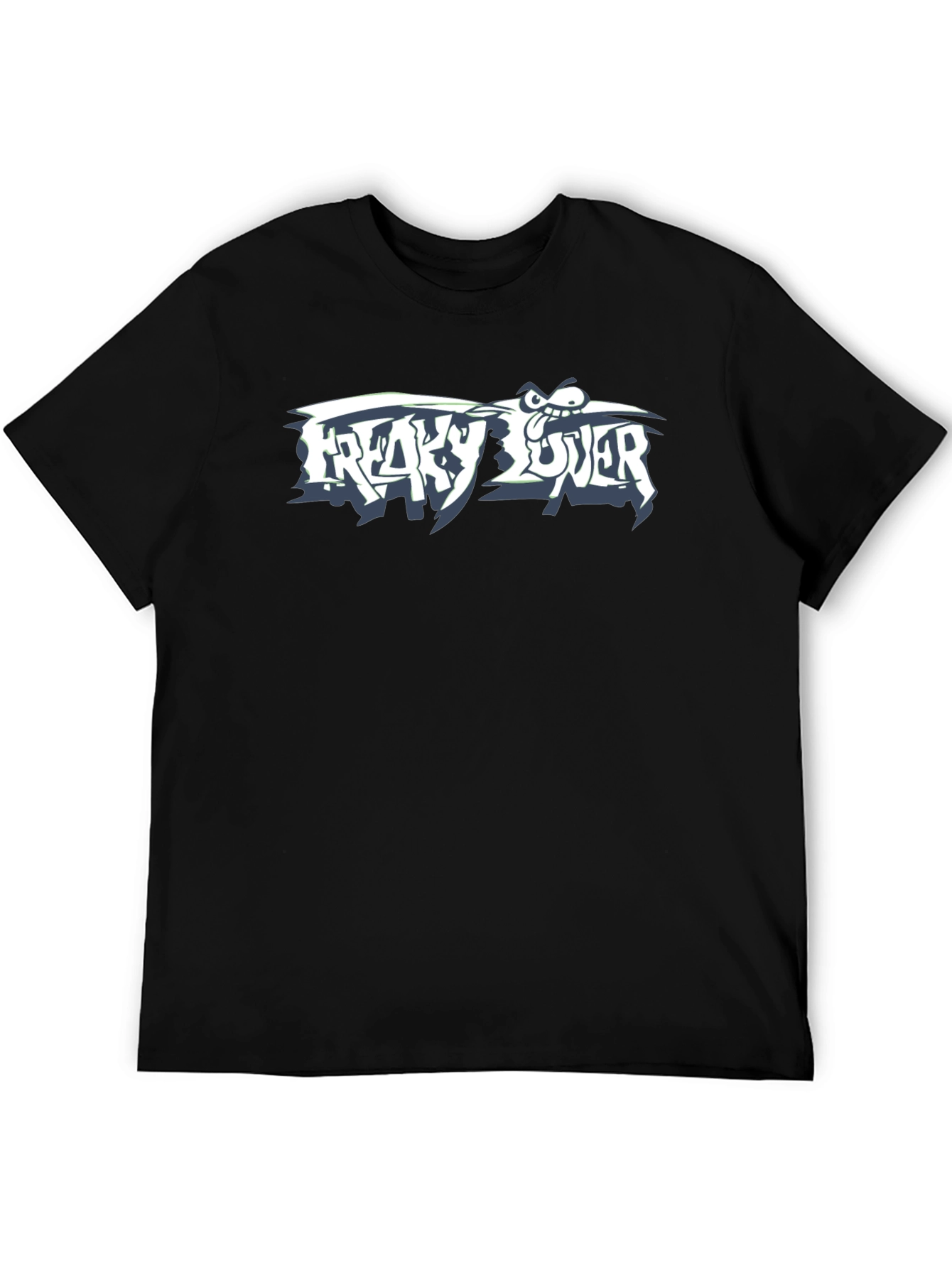 Black Freaky Lover Graphic T-Shirt - Black view 5