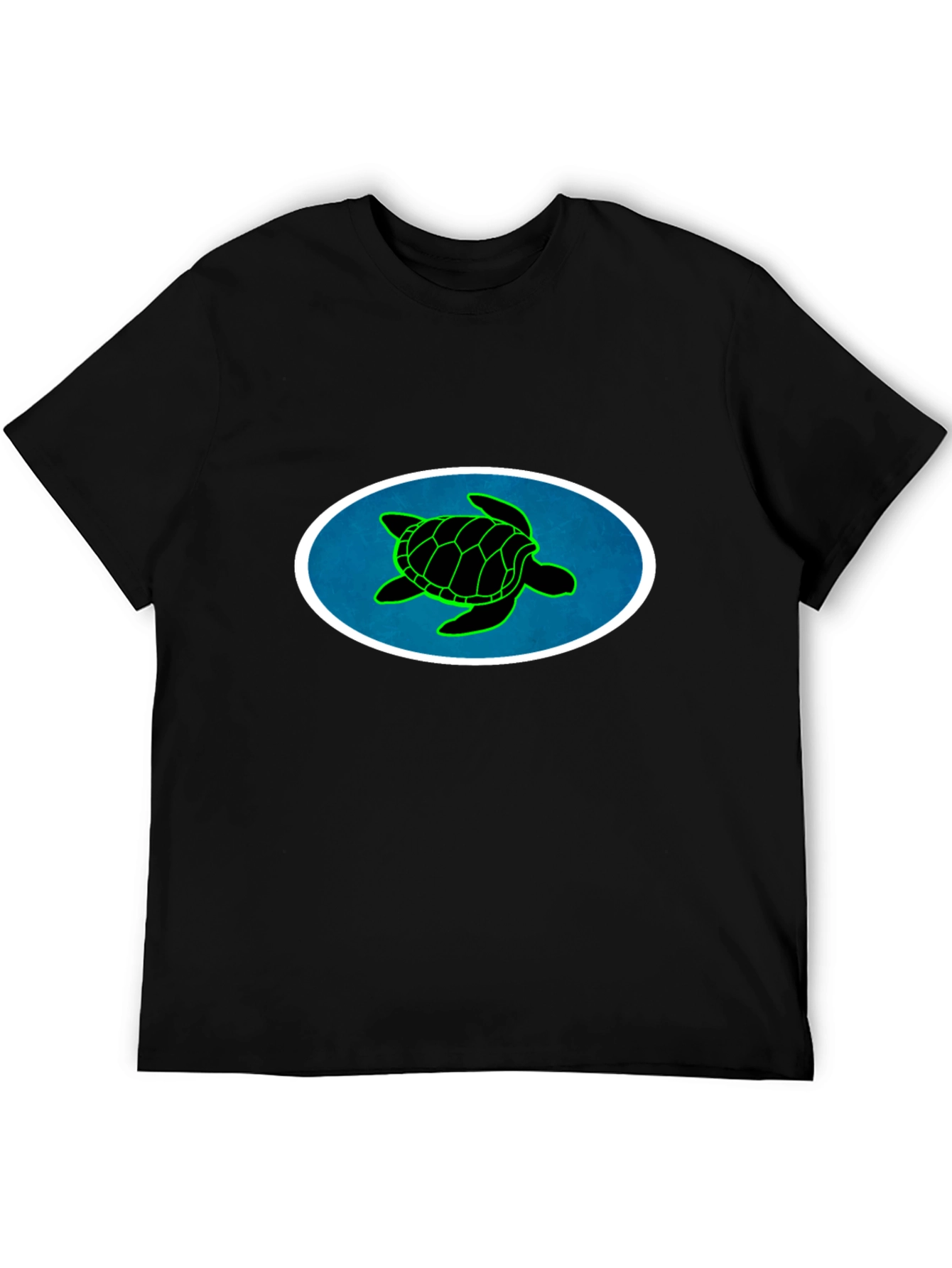 Black Turtle Graphic Tee - Black Cotton Blend view 5