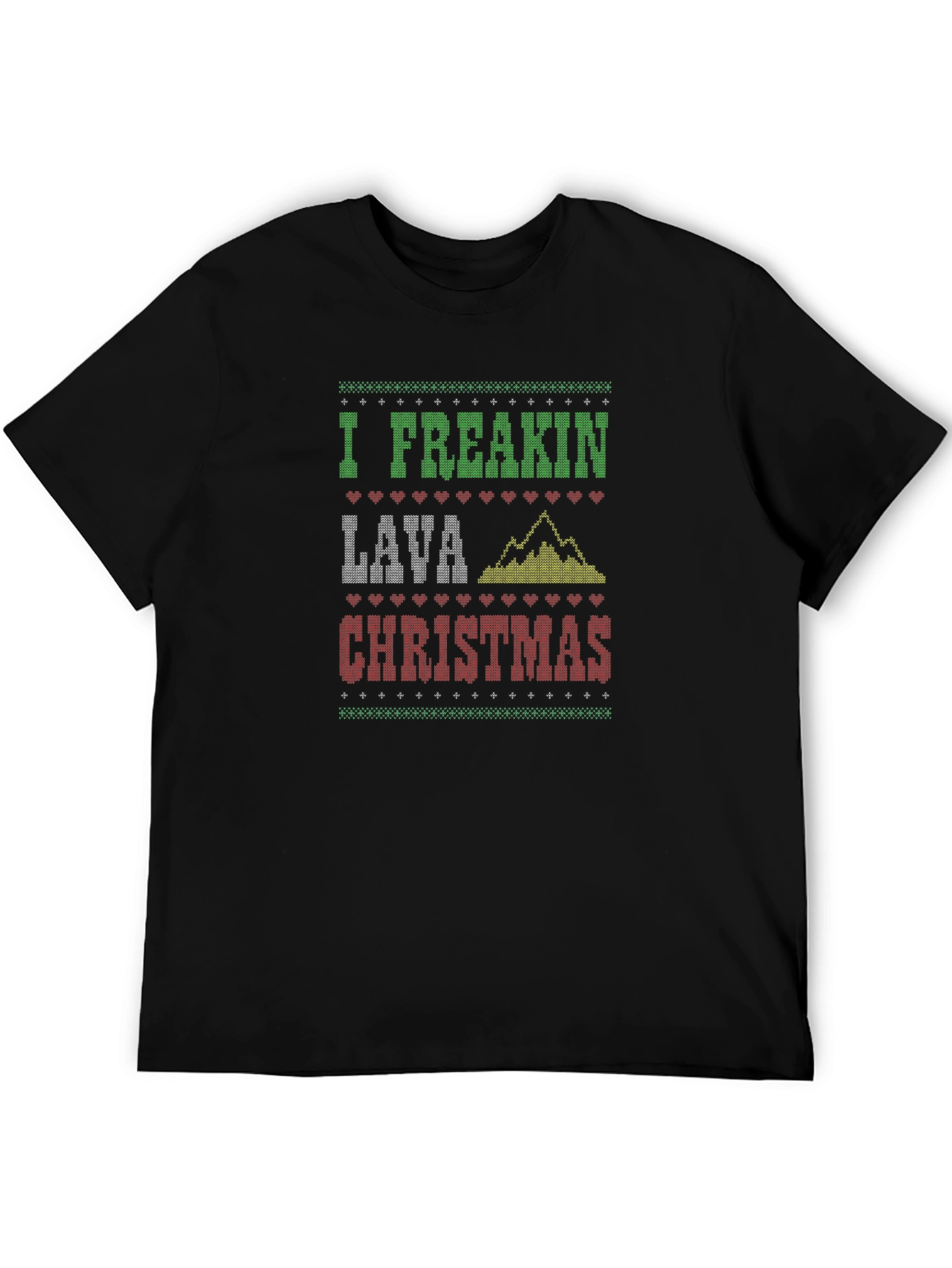 Freakin' Lava Christmas Ugly Sweater Style T-Shirt - 5