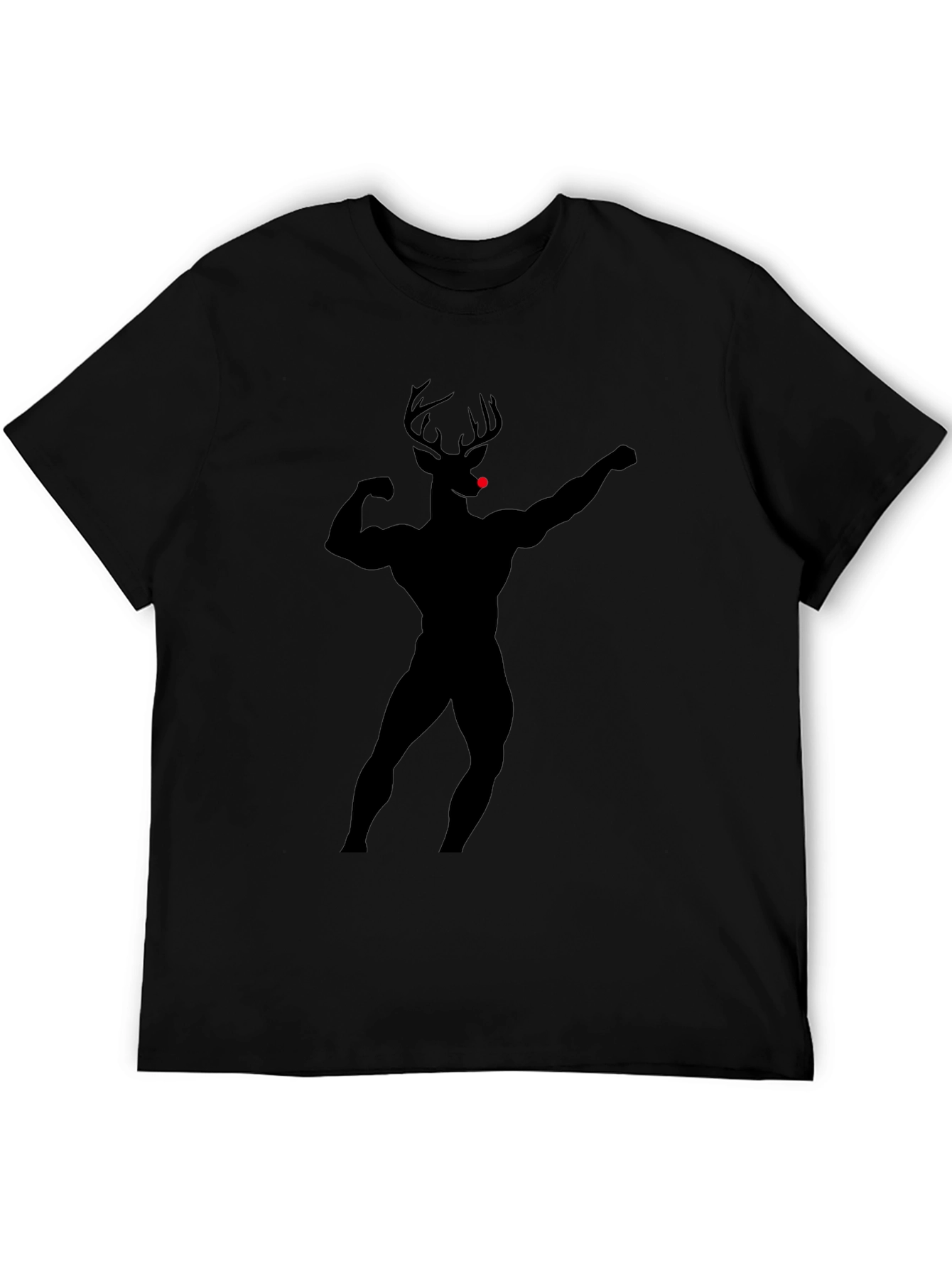 Black Rudolph Gains T-Shirt: Buff Deer Design view 5