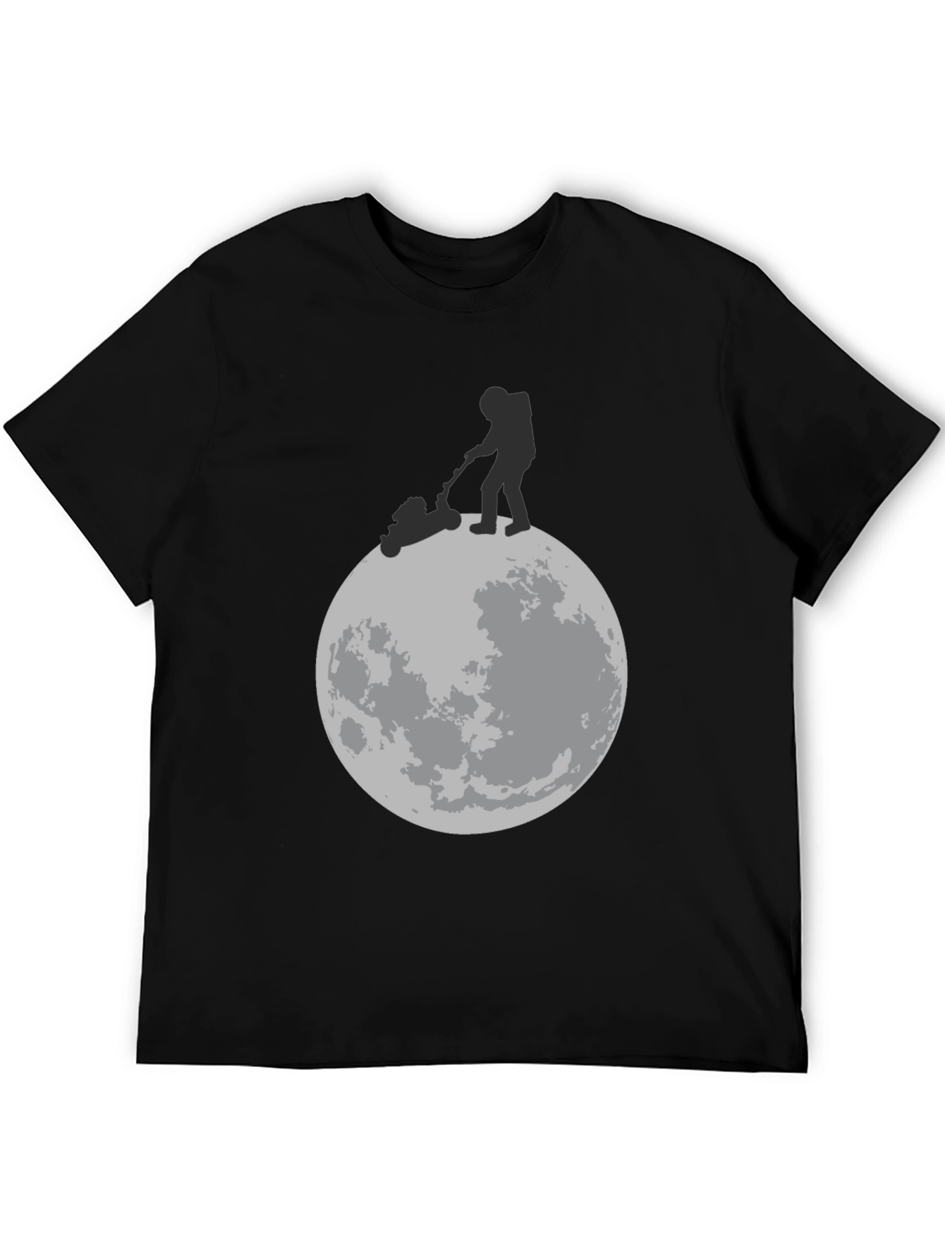 Black Moon Mowing Graphic T-Shirt view 5