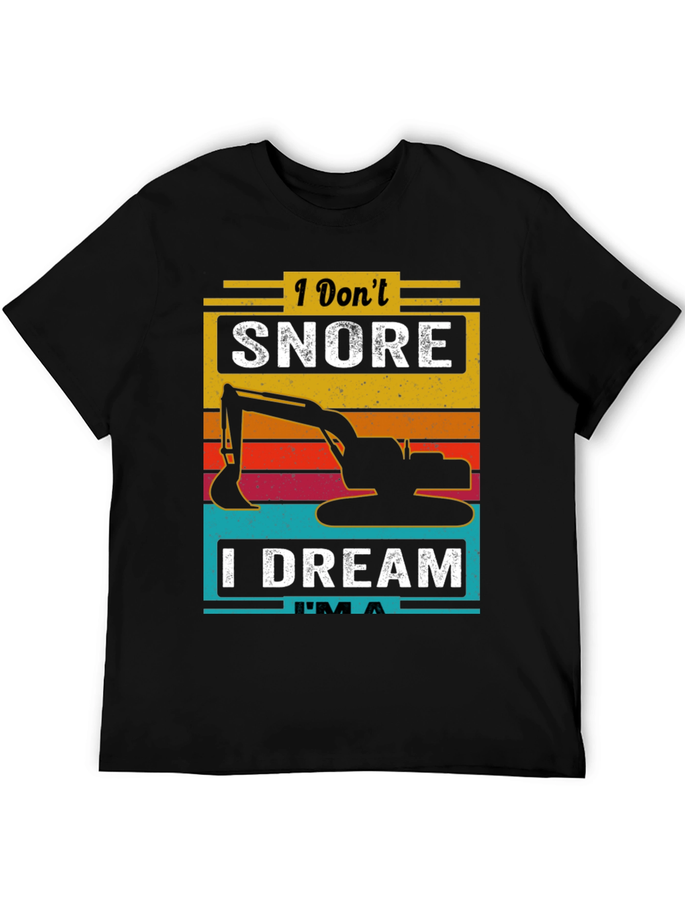 Black I Don't Snore I Dream I'm A T-Shirt  view 5