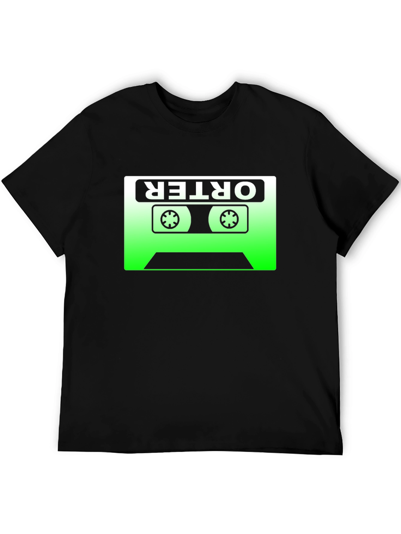 Black Retro Cassette Tape T-Shirt - Vintage Music Lover Tee view 5