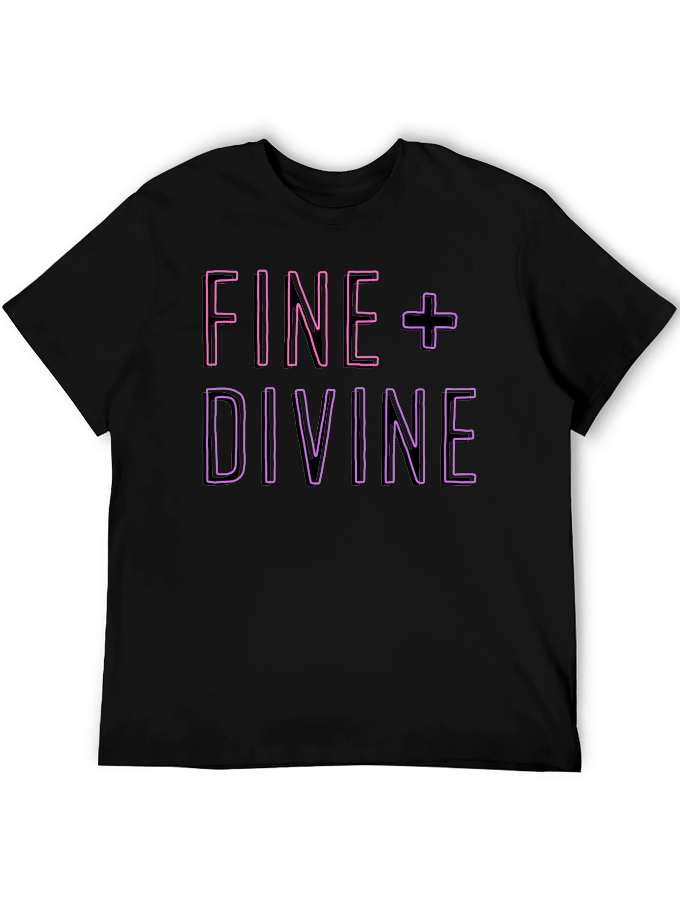 Black Fine + Divine Graphic Tee view 5