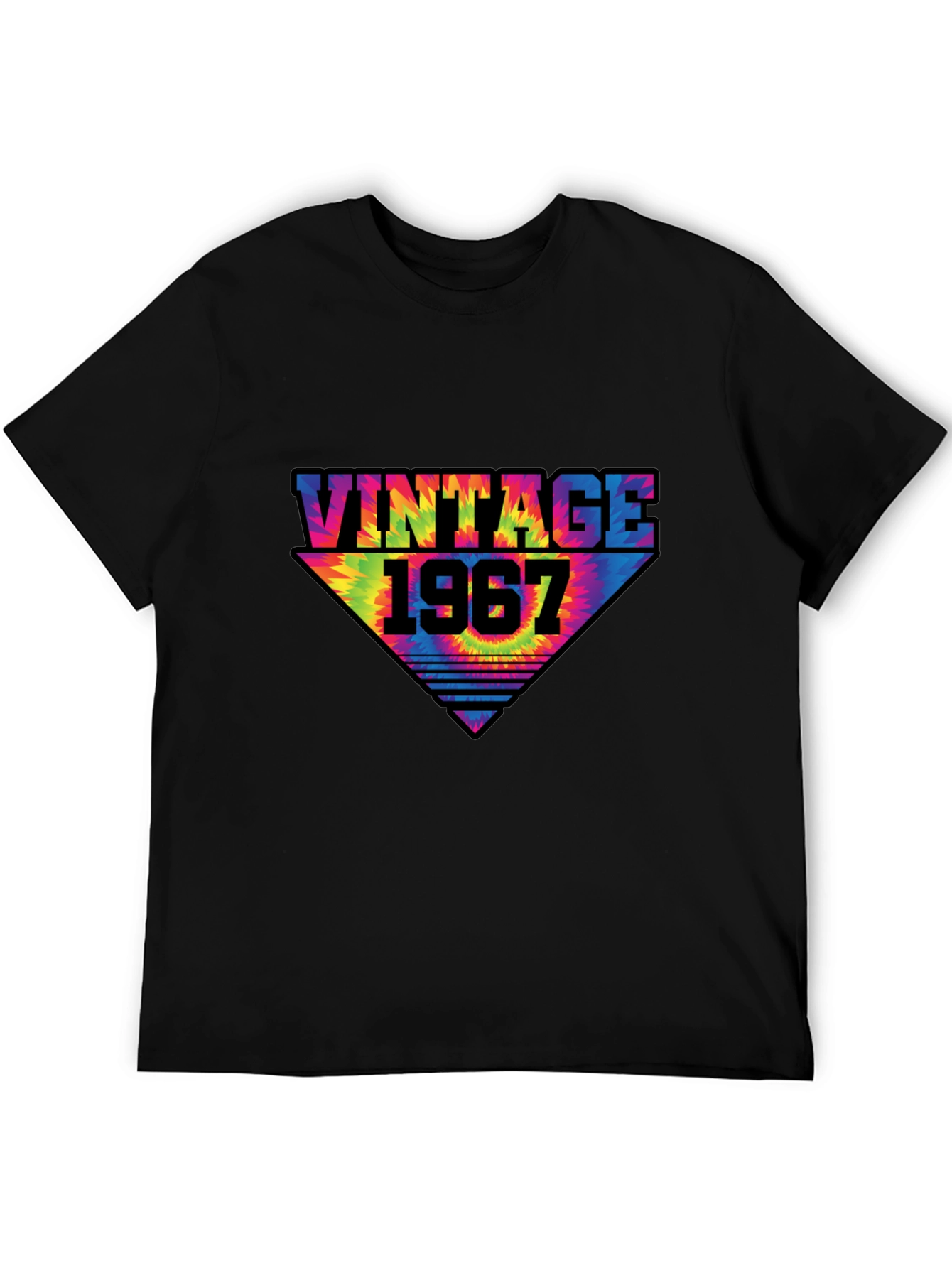 Black Vintage 1967 Tie Dye T-Shirt view 5