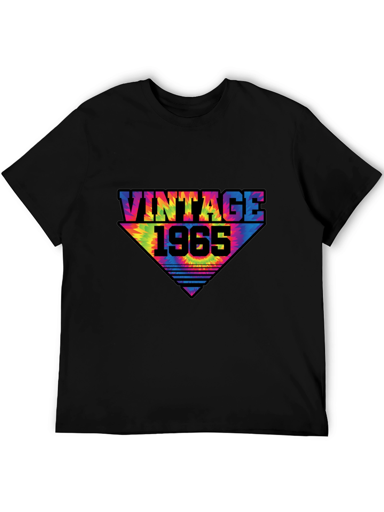 Black Vintage 1965 Tie Dye T-Shirt view 5