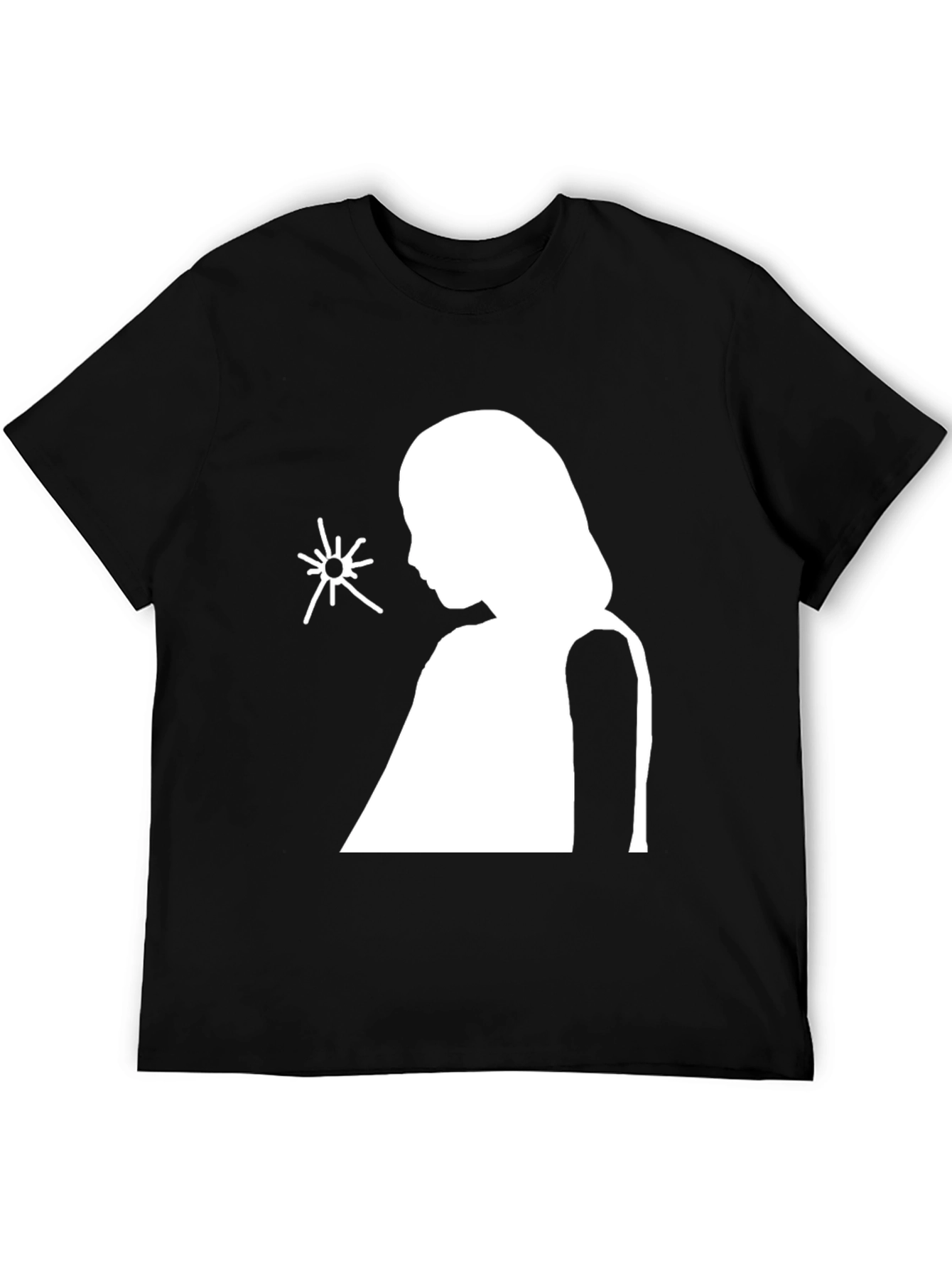 Black Silhouette Graphic Tee - Black view 5