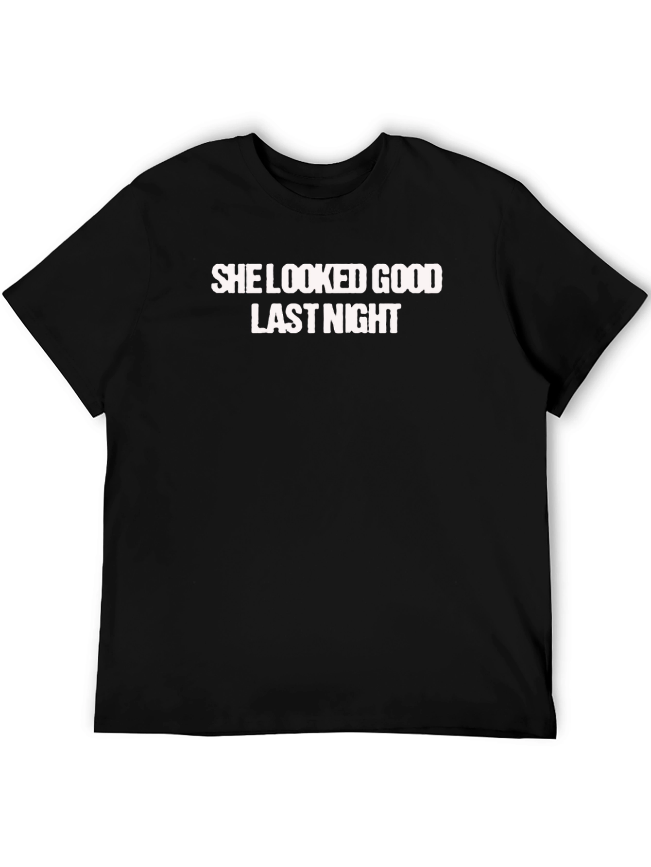 Black She Looked Good Last Night Graphic Tee view 5