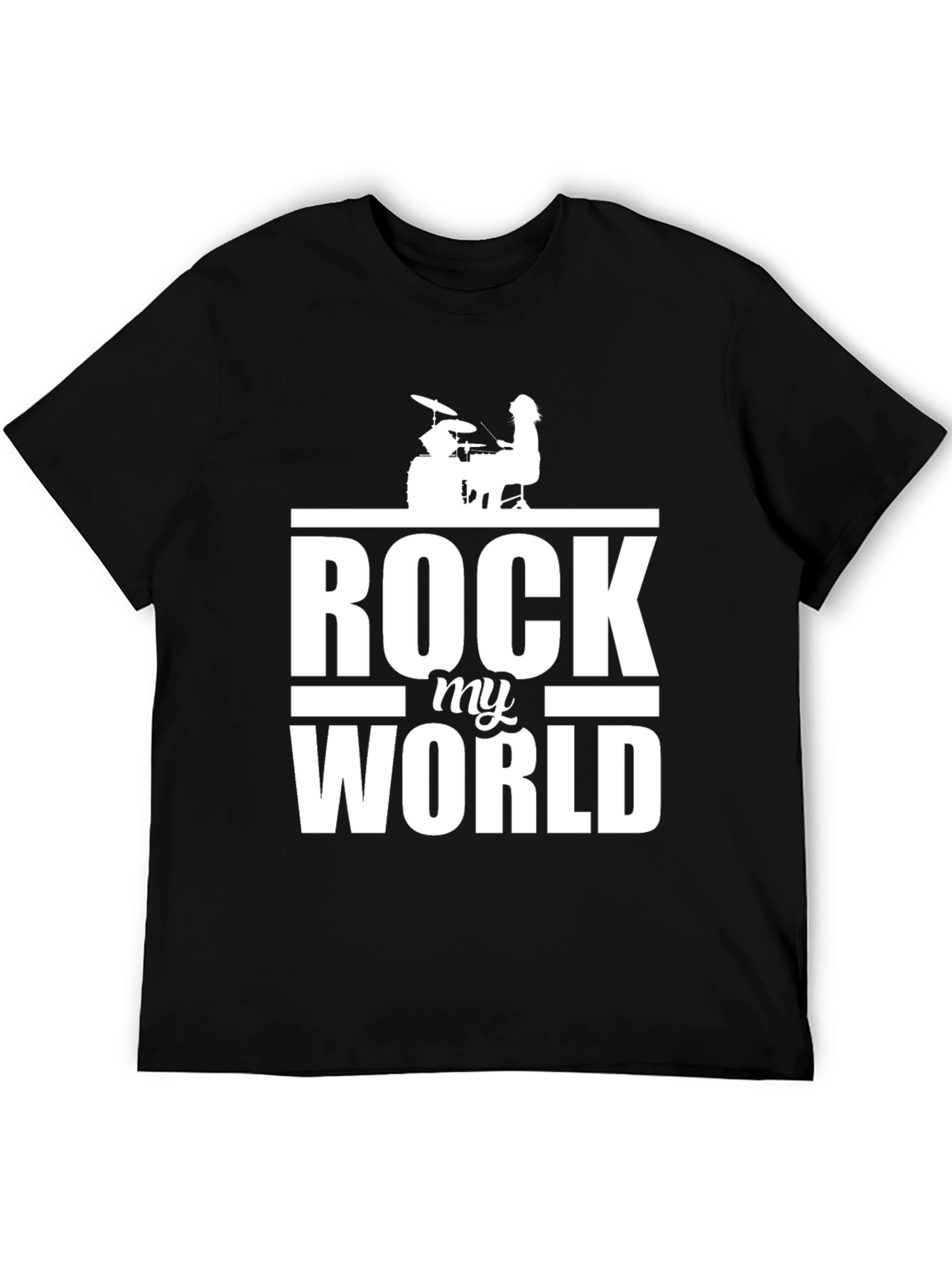Black Rock My World Graphic Tee - Music Lover T-Shirt view 5