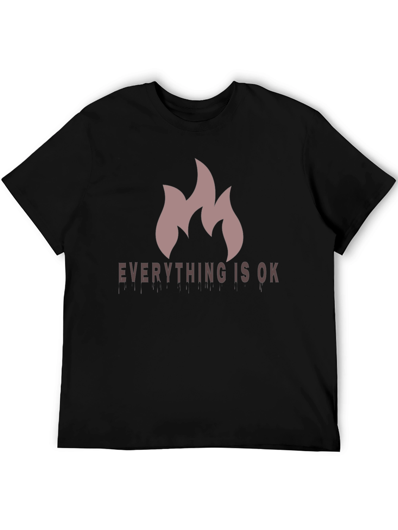Black Everything Is Ok - Men's Graphic Tee view 5
