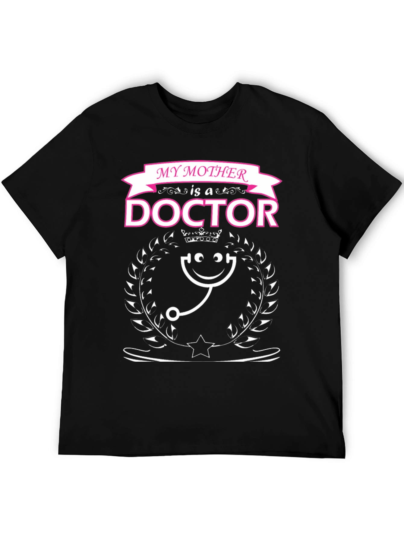 Black My Mother is a Doctor T-Shirt view 5