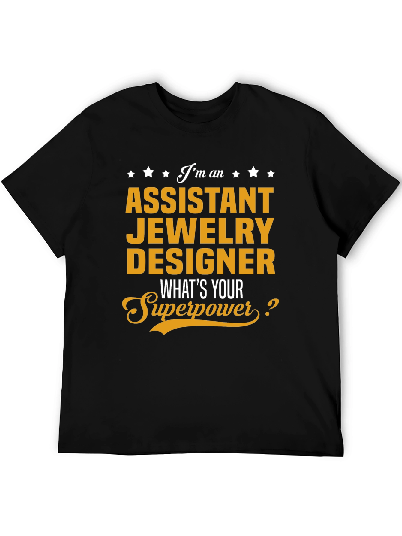 Black Assistant Jewelry Designer Graphic T-Shirt view 5