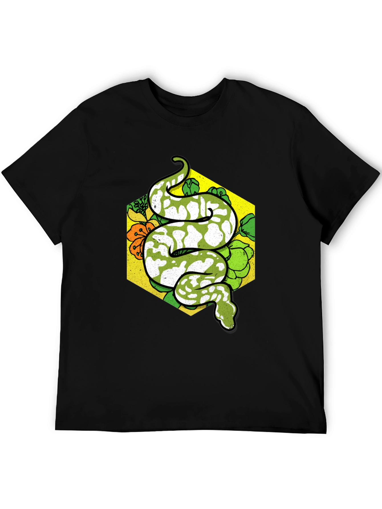 Black Snake Graphic T-Shirt - Reptile Lover Tee view 5