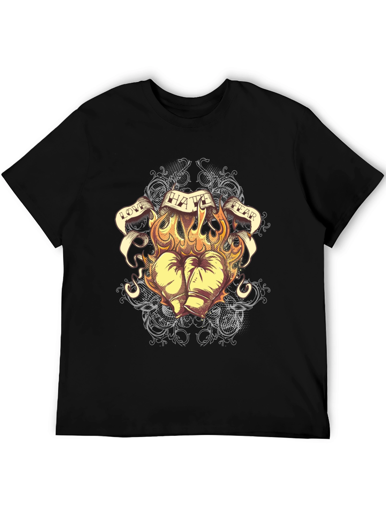 Love Hate Fear Graphic T-Shirt - 5